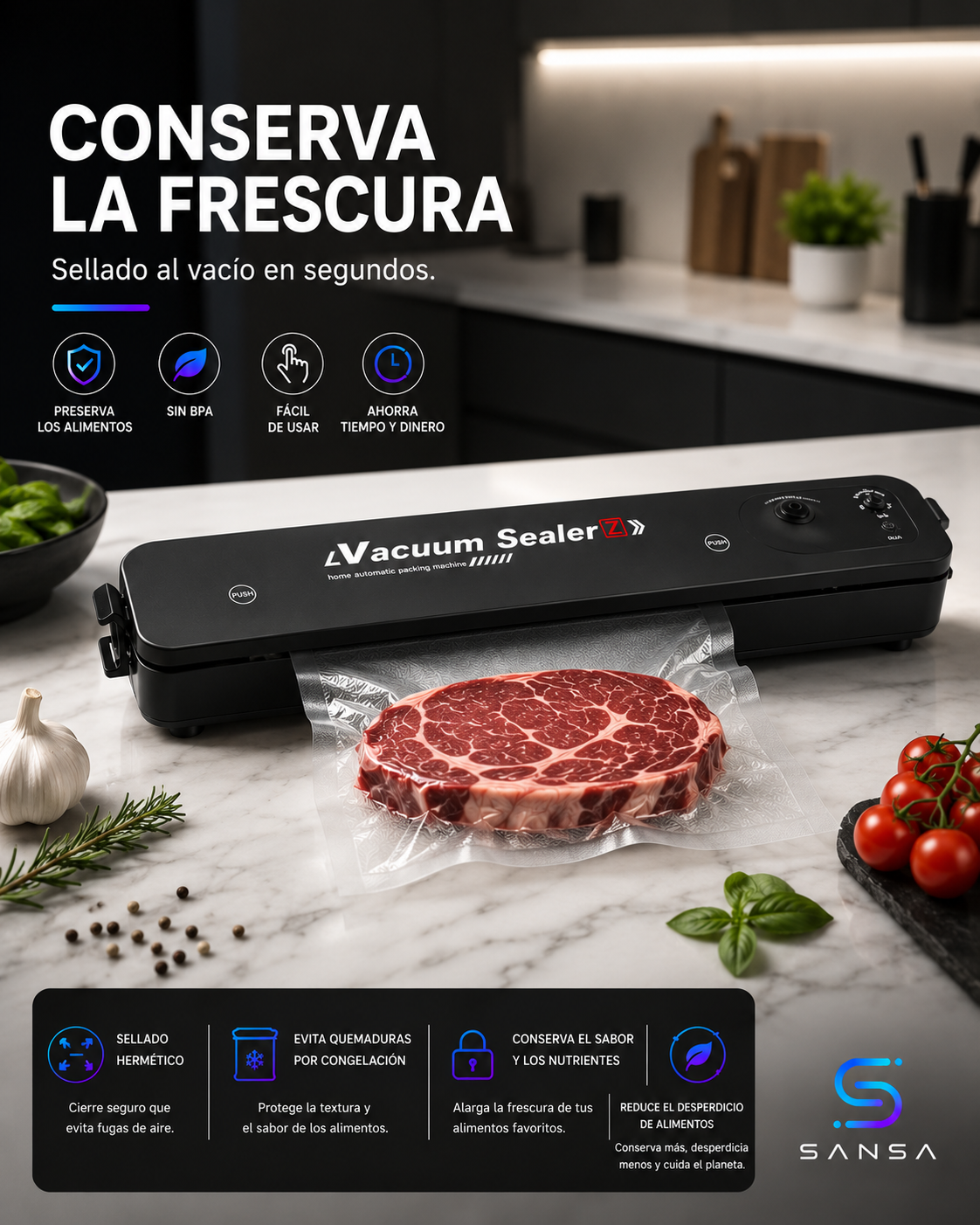 Conserva la frescura de tus alimentos