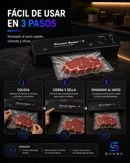 funcionamiento sellado al vacio novafood