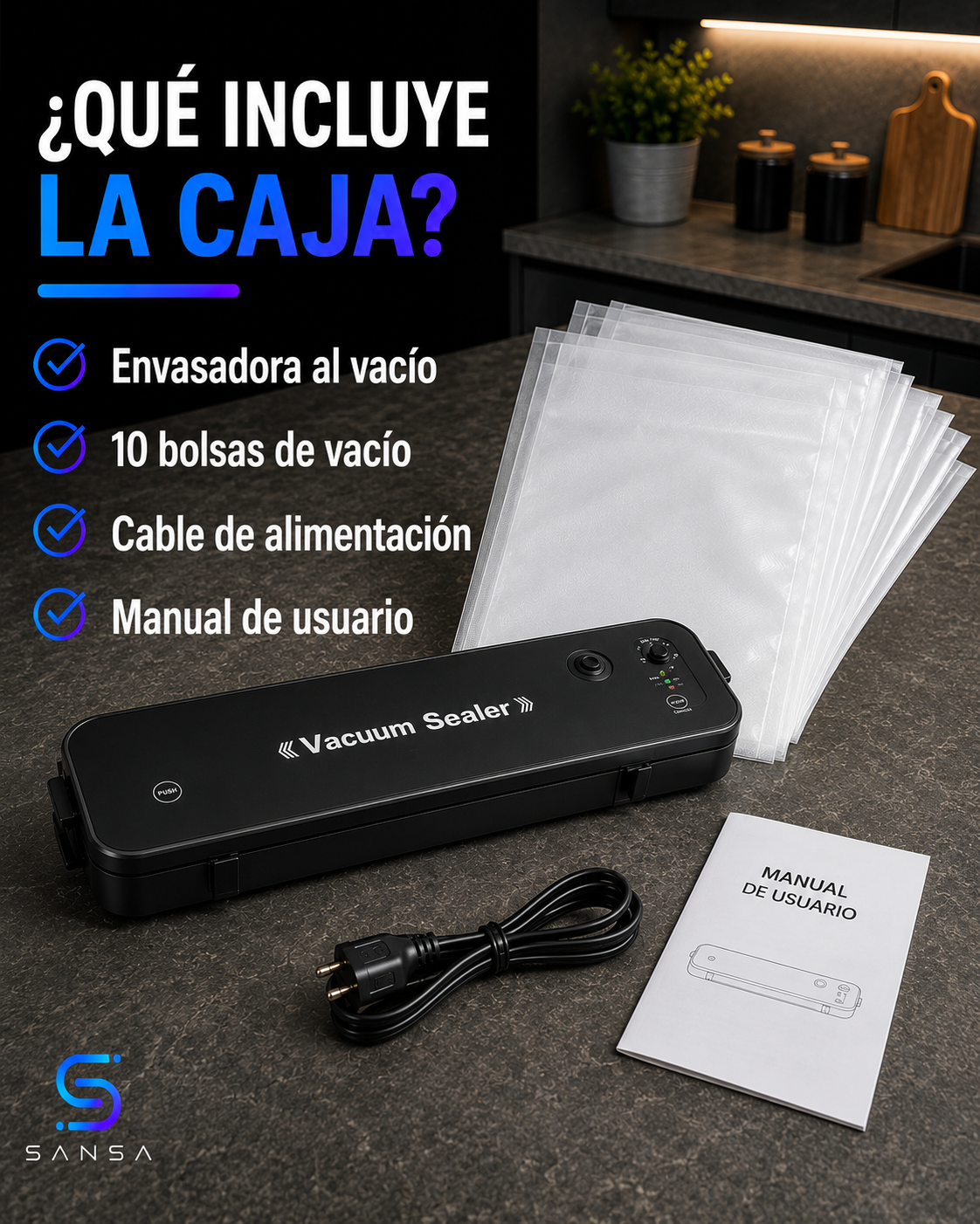Máquina de envasar al vacío NovaFood para alimentos