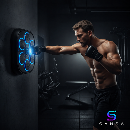 PunchBeat máquina de boxeo musical con Bluetooth y luces LED
